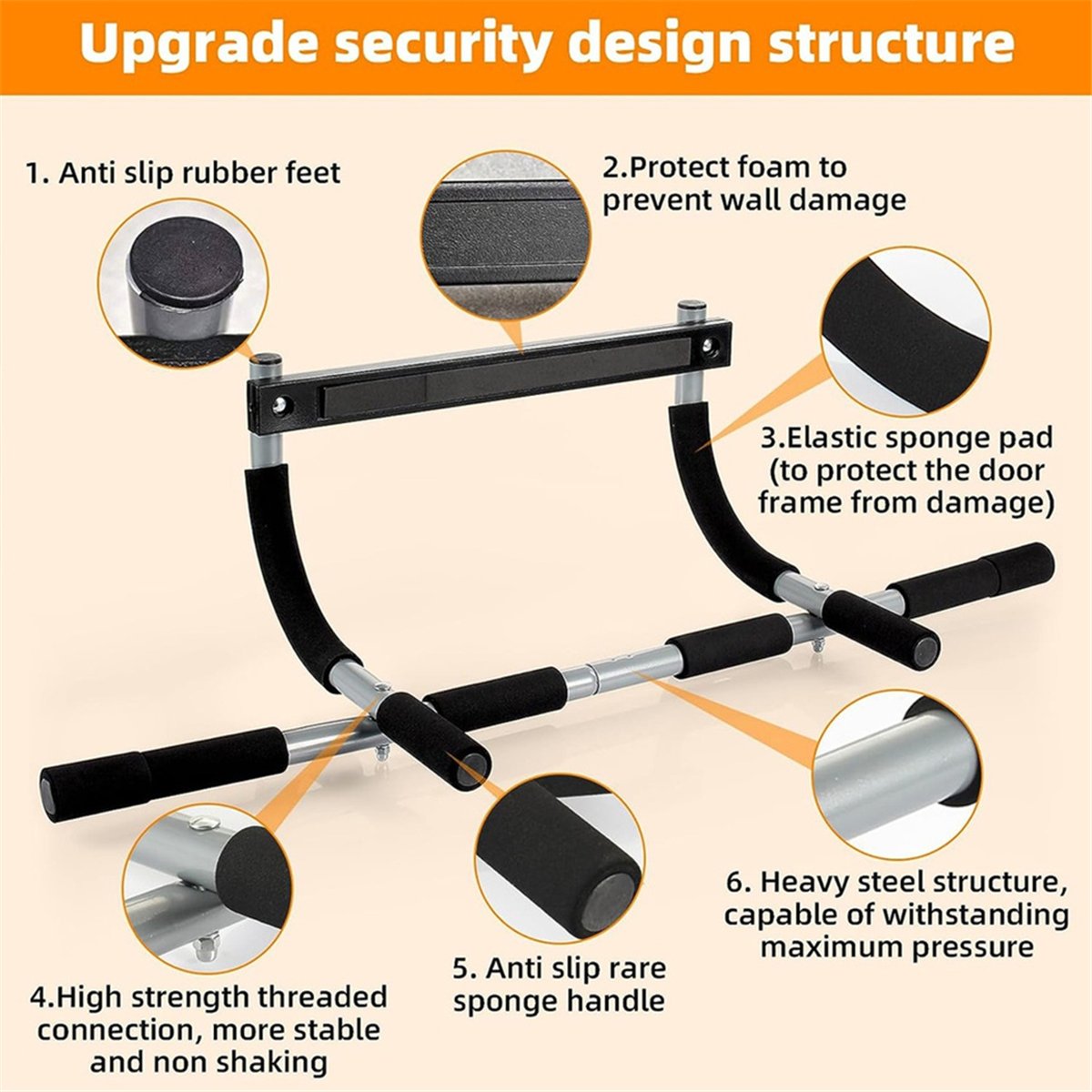 ABST Wall Mounted Pull Up Bar  - огляд і ціна Chin Bar Doorway