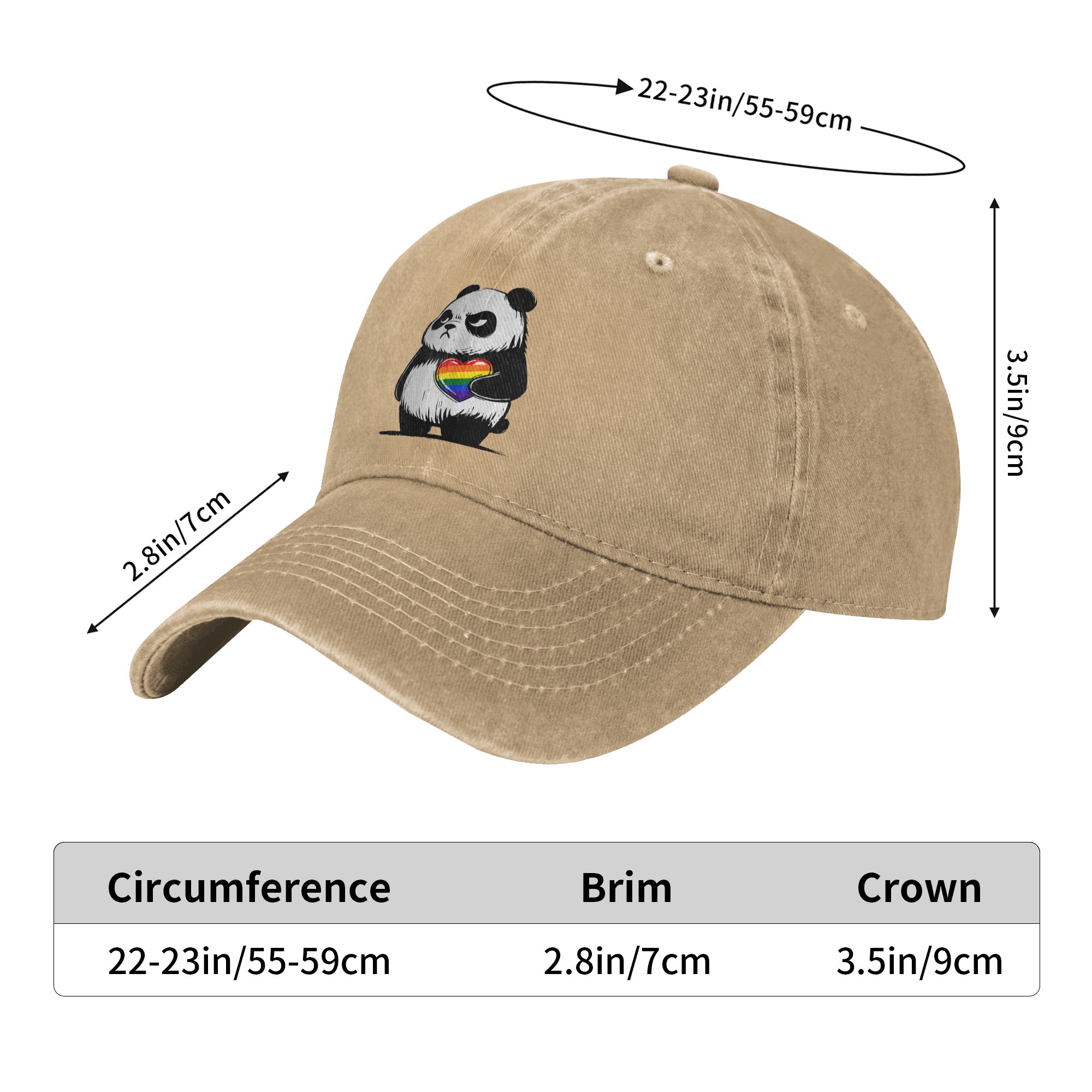 Angry Panda LGBTQ Pride Month  - огляд і ціна Outdoor Sport Hat Classic