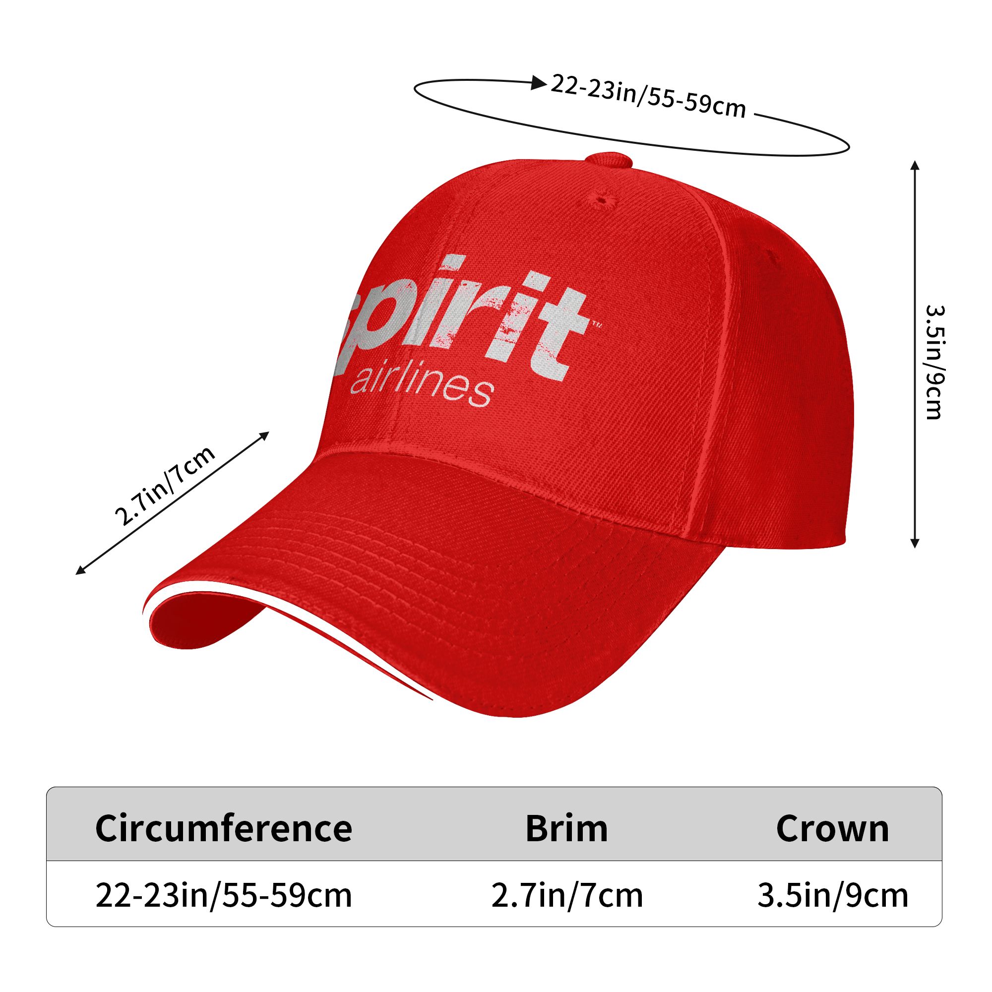 SPIRIT AIRLINES Casual Basebal - огляд і ціна Outdoor Sport Hat Classic