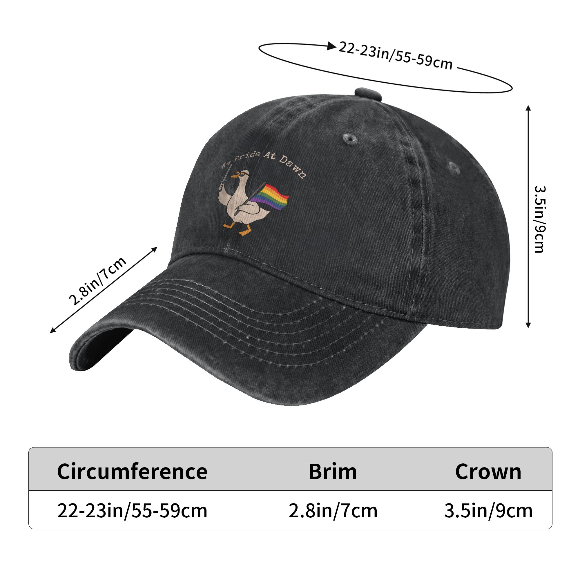 Washed Baseball Cap We Pride A - огляд і ціна Outdoor Sport Hat Classic