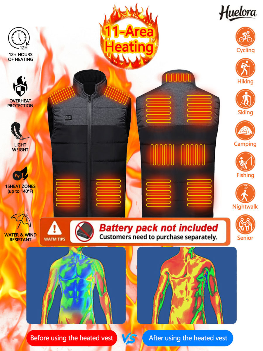 11 Area Heated Stand-collar Ve - огляд і ціна Outdoor Sport Coat